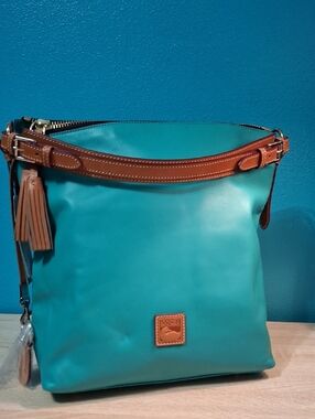 Dooney & Bourke McKenezie Hobo Bag In Jade Nwt